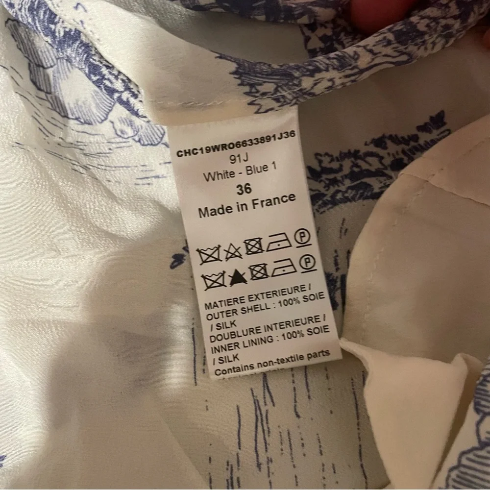 Chloe Toile Longsleeve Silk Minidress - Picture 10 of 16